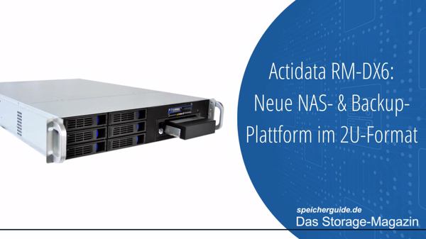 Actidata RM-DX6: NAS- & Backup-System mit Wechselfestplatte